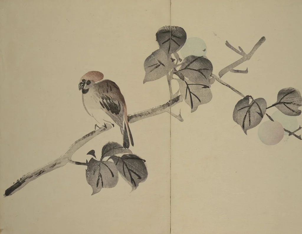 An illustration from Kinkadō's Album of Drawings by Keibun (Keibun Kinka chō), 1898, leaf 23
