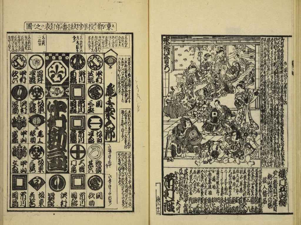 An illustration from Gekijō manroku / Mokumoku Gyoin cho, 1829, leaf 17