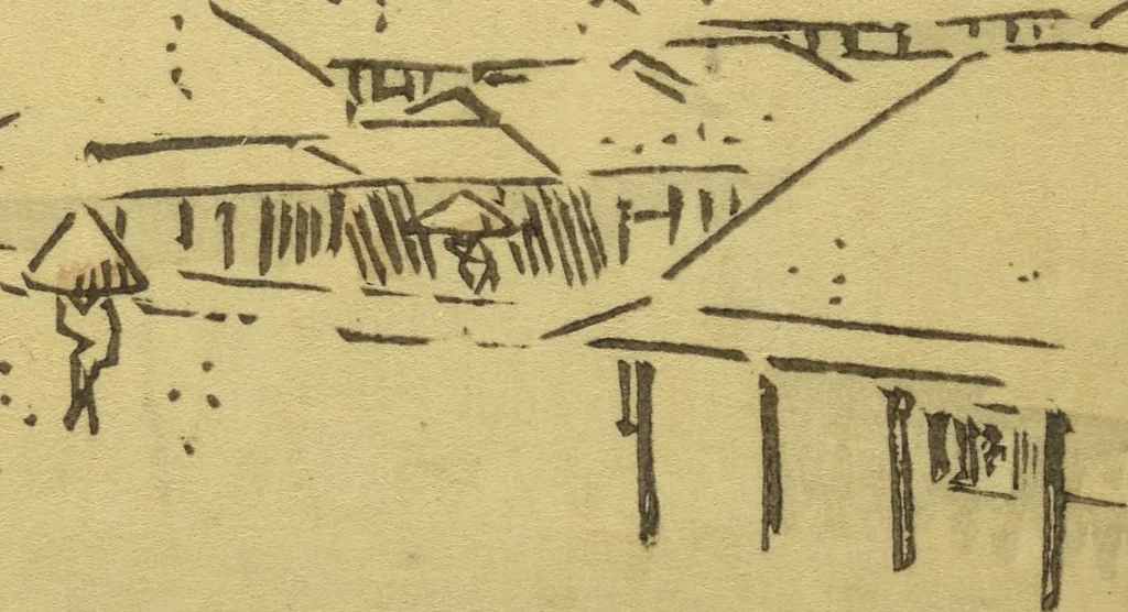 An illustration from Ehon Edo miyage : Volume 6 / [Hiroshige hitsu], 1850, leaf 10