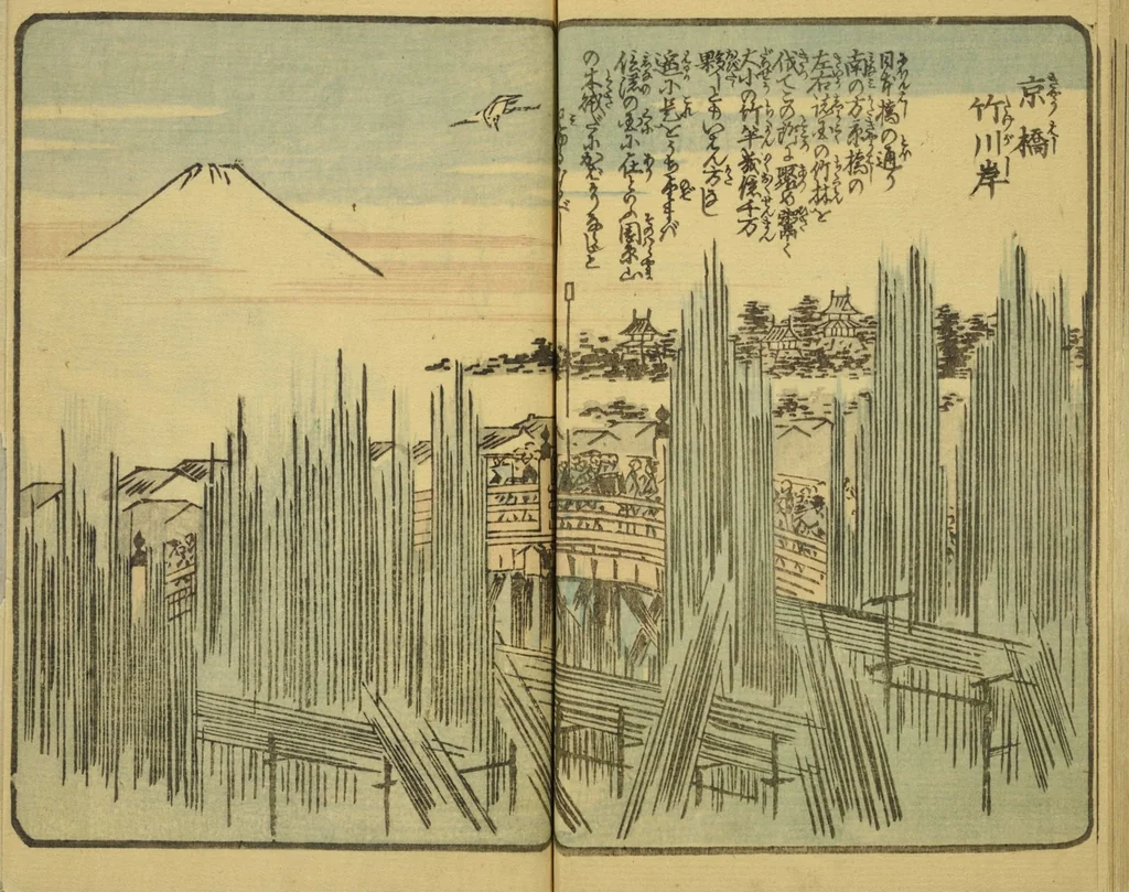 An illustration from Ehon Edo miyage : Volume 6 / [Hiroshige hitsu], 1850, leaf 27