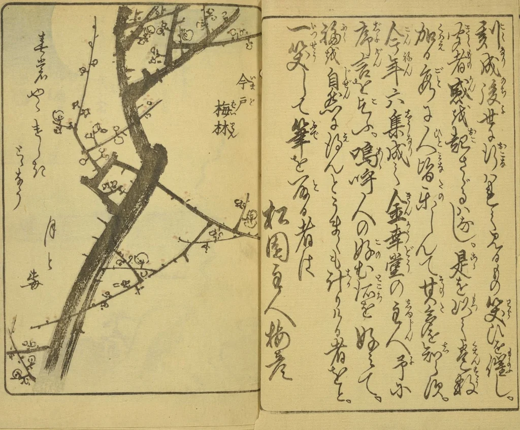 An illustration from Ehon Edo miyage : Volume 6 / [Hiroshige hitsu], 1850, leaf 4