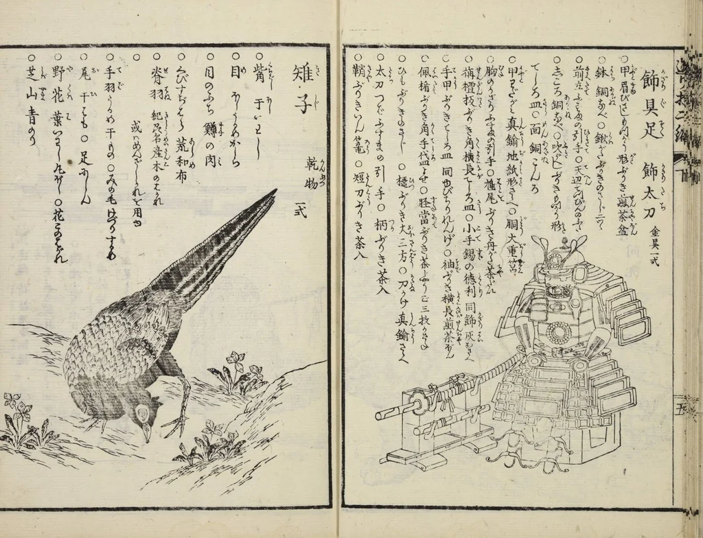 An illustration from Shiki tsukurimono shukō no tane / [Matsukawa Hanzan ga], leaf 18