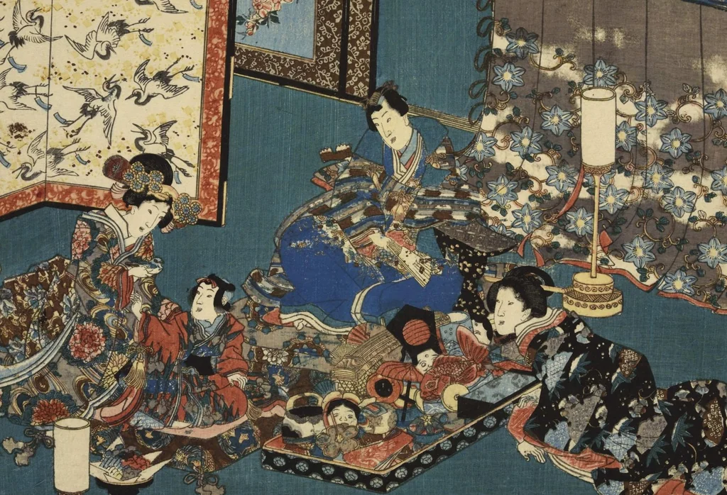 An illustration from Sono sugata yukari no utsushie, 1852, leaf 25