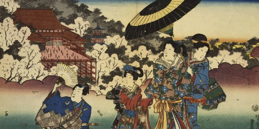 An illustration from Sono sugata yukari no utsushie, 1852, leaf 29