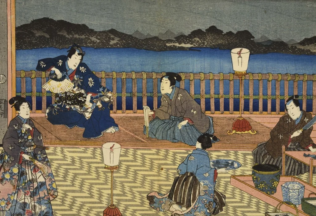 An illustration from Sono sugata yukari no utsushie, 1852, leaf 38