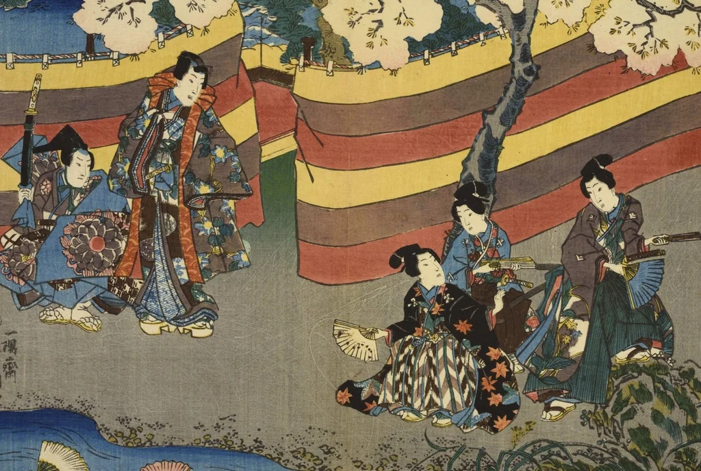 An illustration from Sono sugata yukari no utsushie, 1852, leaf 42