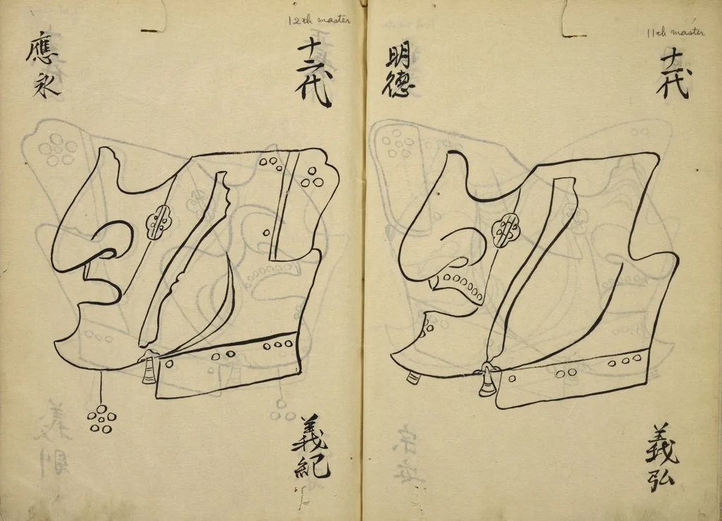 An illustration from Myōchin Shikibu kadensho, 1753, leaf 12