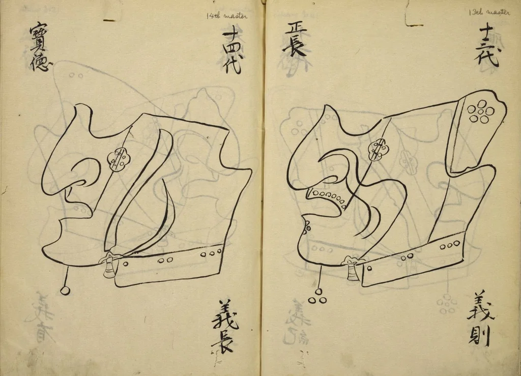 An illustration from Myōchin Shikibu kadensho, 1753, leaf 13