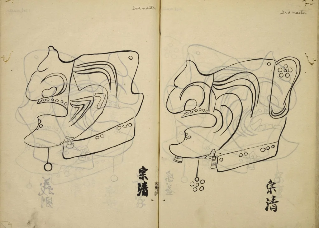 An illustration from Myōchin Shikibu kadensho, 1753, leaf 36