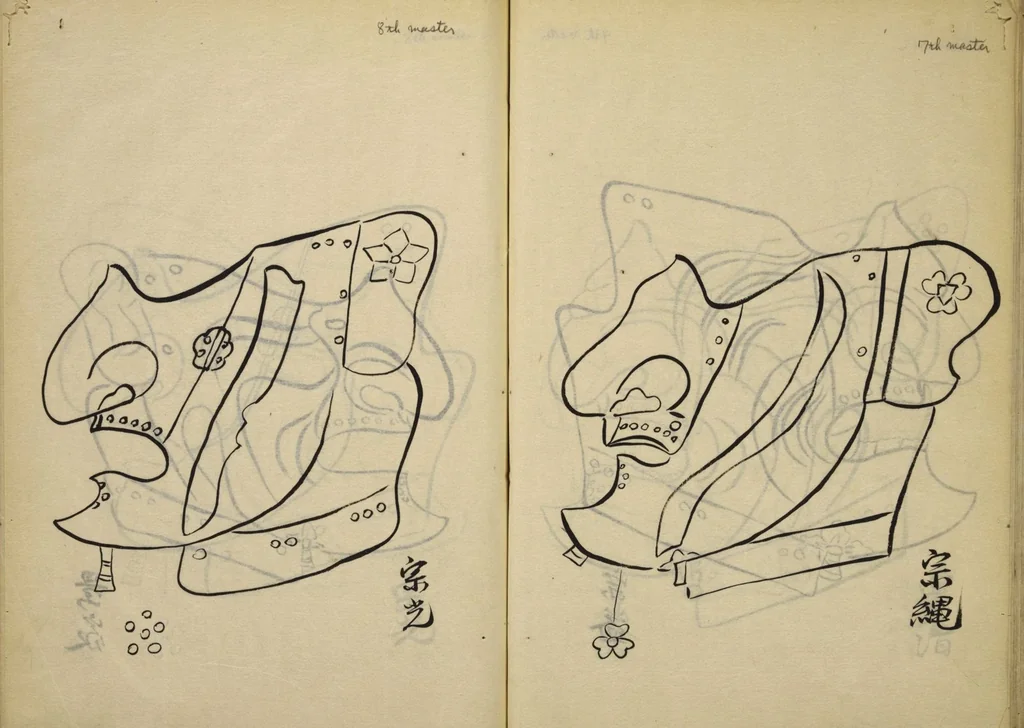 An illustration from Myōchin Shikibu kadensho, 1753, leaf 54