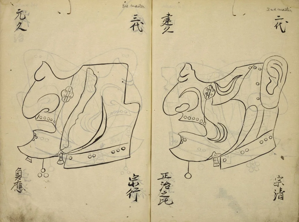 An illustration from Myōchin Shikibu kadensho, 1753, leaf 6