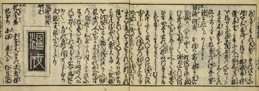 An illustration from Banpō zensho : Volume 1, 1770, leaf 13