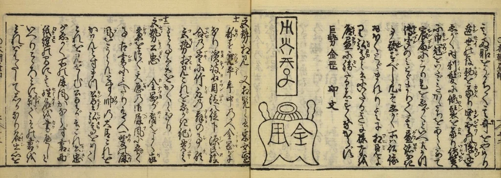 An illustration from Banpō zensho : Volume 1, 1770, leaf 15