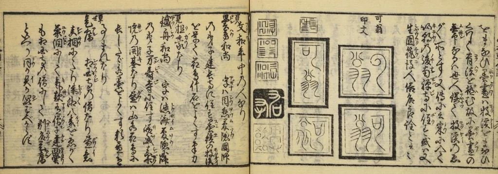 An illustration from Banpō zensho : Volume 1, 1770, leaf 42