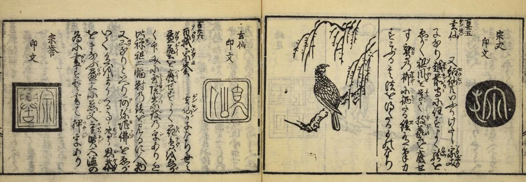 An illustration from Banpō zensho : Volume 1, 1770, leaf 56