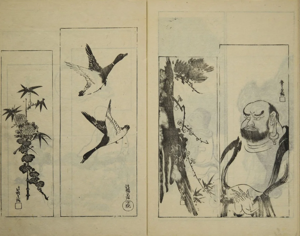 An illustration from One Hundred Paintings by Kōrin (Kōrin hyakuzu) : [volume 2], 1826, leaf 5