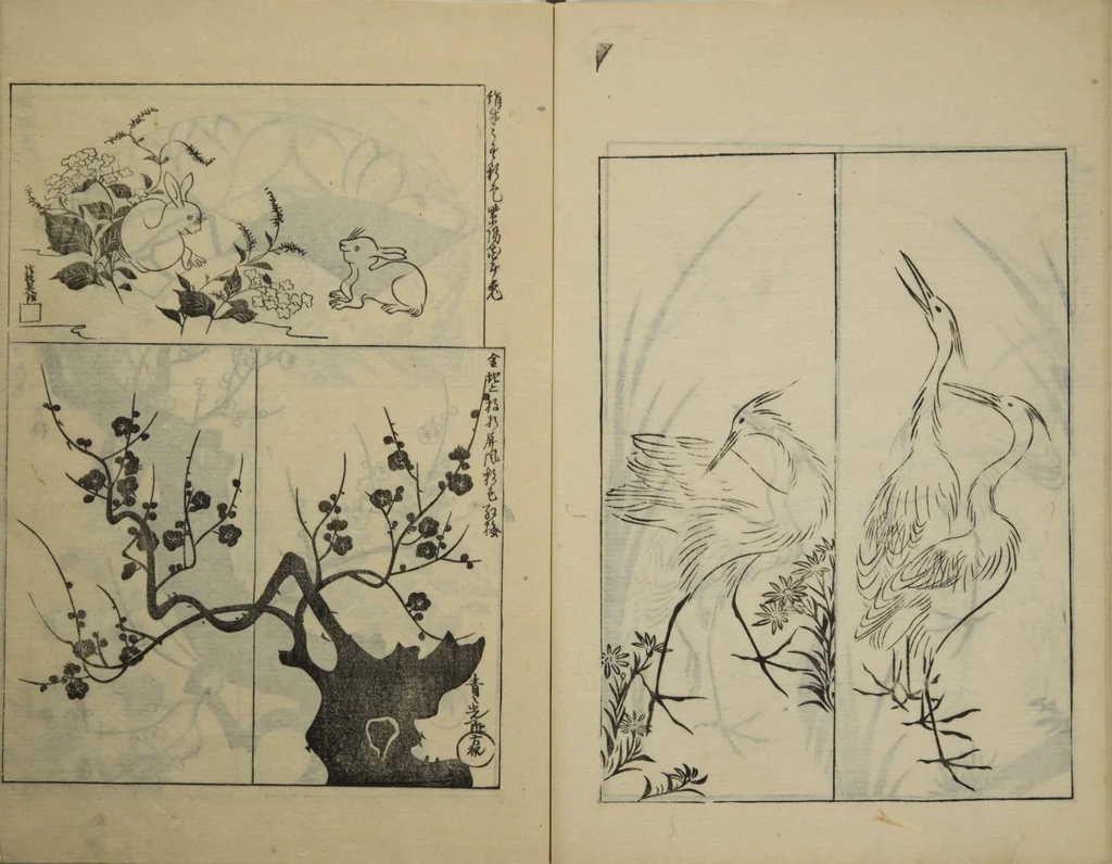 An illustration from One Hundred Paintings by Kōrin (Kōrin hyakuzu) : [volume 3], 1815, leaf 16