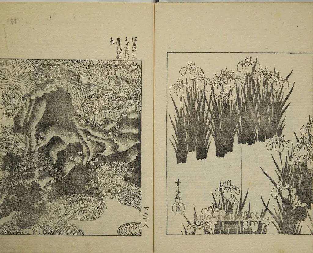 An illustration from One Hundred Paintings by Kōrin (Kōrin hyakuzu) : [volume 4], 1826, leaf 10