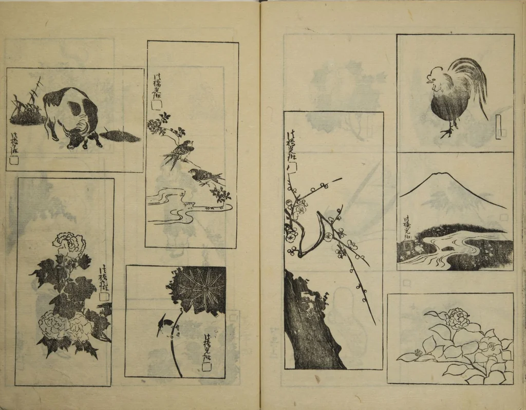 An illustration from One Hundred Paintings by Kōrin (Kōrin hyakuzu) : [volume 4], 1826, leaf 15