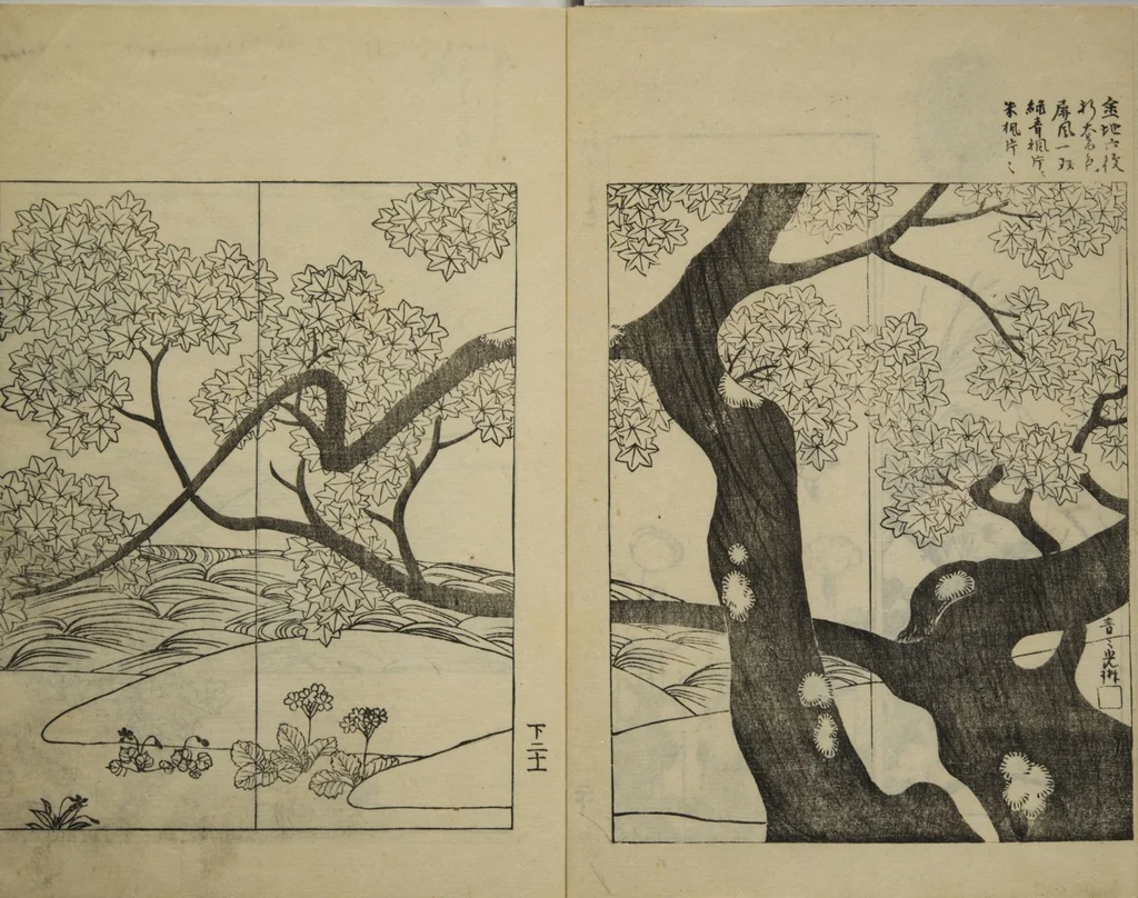 An illustration from One Hundred Paintings by Kōrin (Kōrin hyakuzu) : [volume 4], 1826, leaf 3