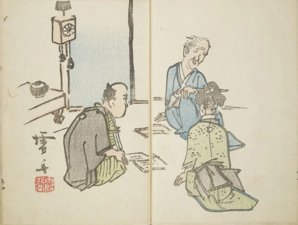 An illustration from Moon of the Festival of the Dead (Bon no tsuki), 1830, leaf 5