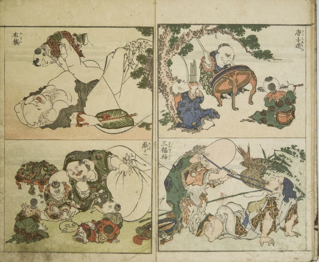 An illustration from Perfect Pictures at a Glance (Shūga ichiran), 1818, leaf 5