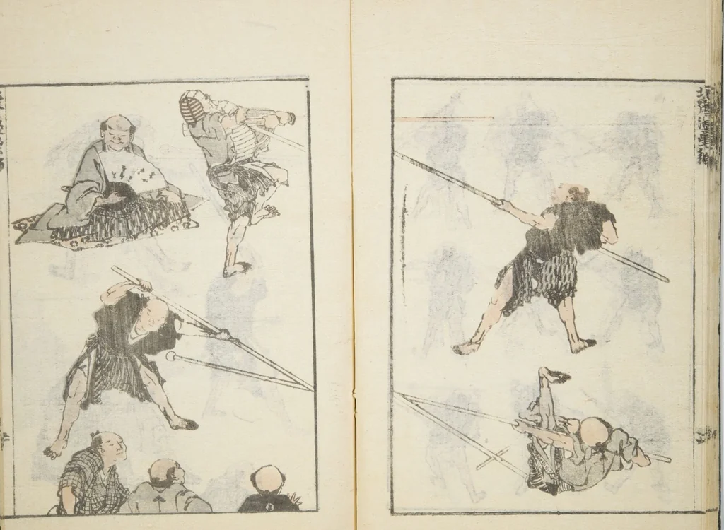 An illustration from Transmitting the Spirit, Revealing the Form of Things, Volume 6 of Hokusai Sketchbooks (Denshin kaishu: Hokusai manga, gohen), leaf 21