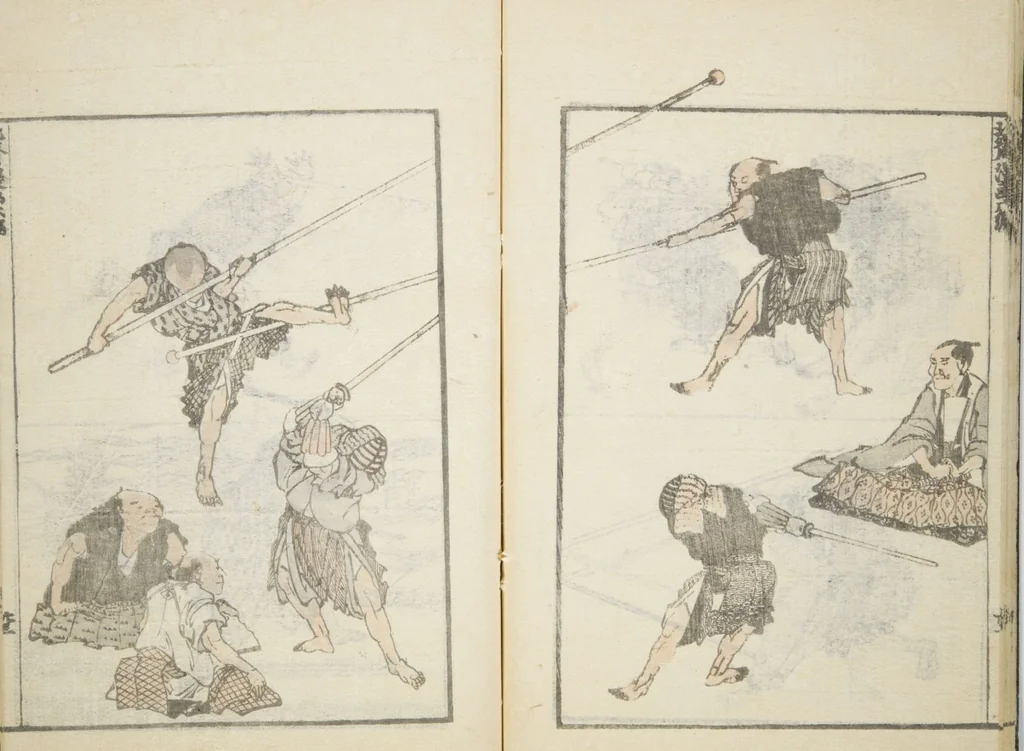 An illustration from Transmitting the Spirit, Revealing the Form of Things, Volume 6 of Hokusai Sketchbooks (Denshin kaishu: Hokusai manga, gohen), leaf 24