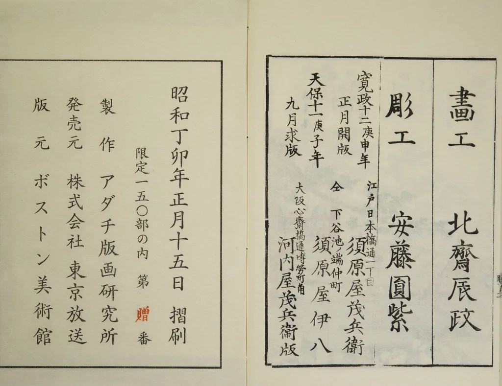An illustration from Sites of the Eastern Capital at a Glance (Tōto shōkei ichiran), facsimile version by the Museum of Fine Arts Boston, leaf 14
