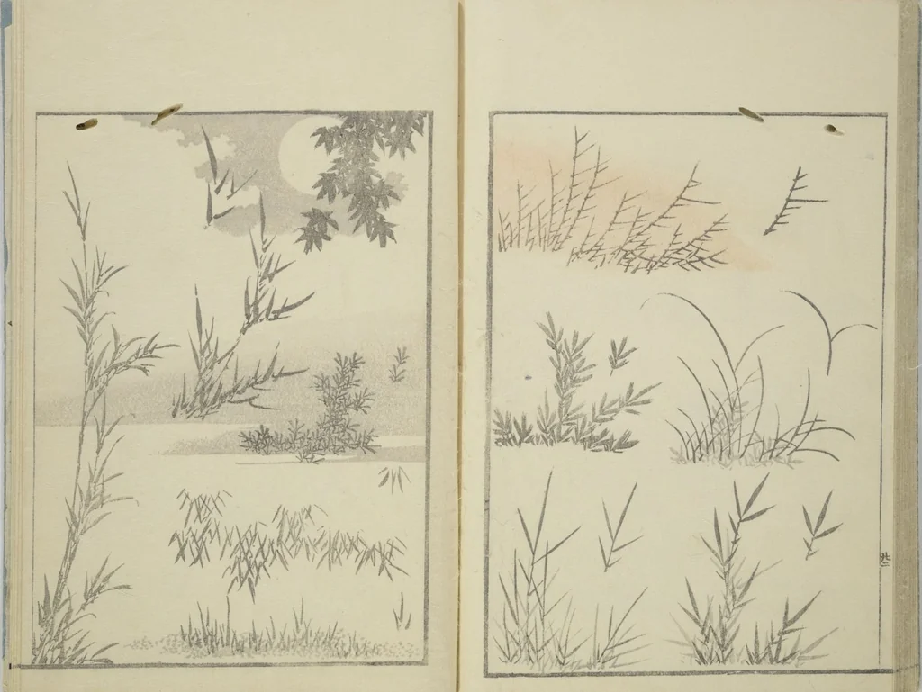 An illustration from Transmitting the Spirit, Revealing the Form of Things, Volume 1 to 15 of Hokusai Sketchbooks (Denshin kaishu: Hokusai manga, shohen - jugohen), 1848, leaf 25