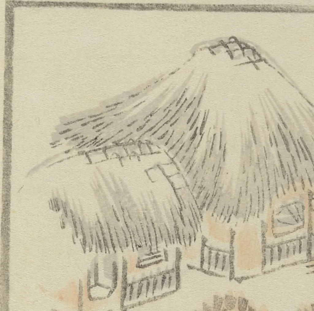 An illustration from Transmitting the Spirit, Revealing the Form of Things, Volume 1 to 15 of Hokusai Sketchbooks (Denshin kaishu: Hokusai manga, shohen - jugohen), 1848, leaf 27