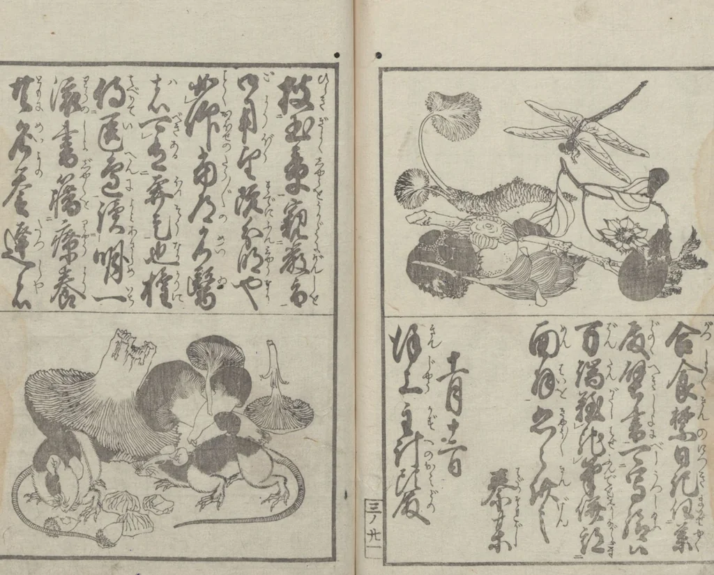 An illustration from Illustrated Book of Domestic Manners (Ehon teikin ōrai 絵本庭訓往来) : [volume 3], 1828, leaf 23
