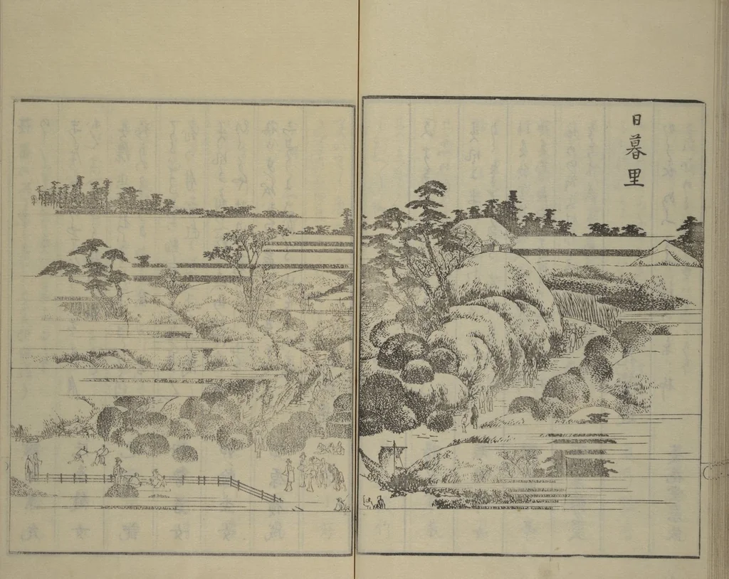 An illustration from Picture Book of the Pleasures of the East (Ehon azuma asobi), 1802, leaf 54
