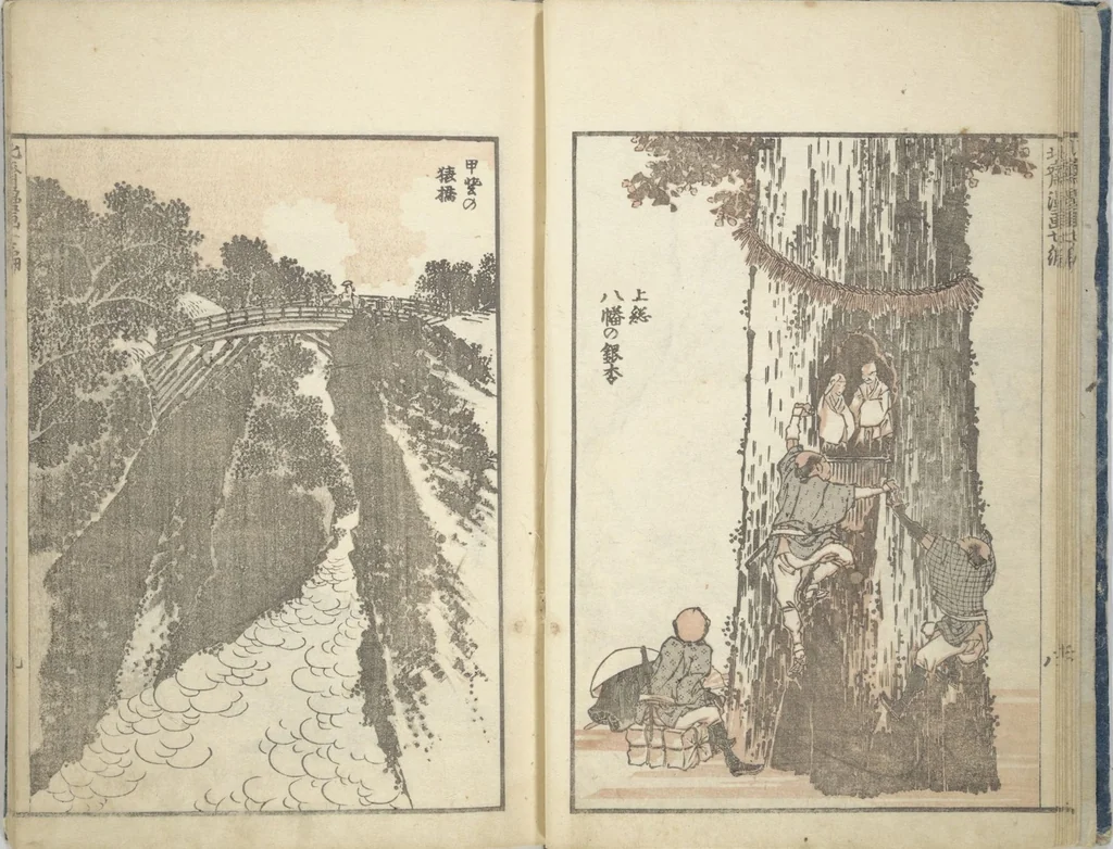 An illustration from Transmitting the Spirit, Revealing the Form of Things, Volume 1 to 15 of Hokusai Sketchbooks (Denshin kaishu: Hokusai manga, shohen - jugohen), 1848, leaf 11