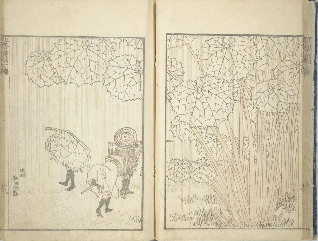 An illustration from Transmitting the Spirit, Revealing the Form of Things, Volume 1 to 15 of Hokusai Sketchbooks (Denshin kaishu: Hokusai manga, shohen - jugohen), 1848, leaf 20