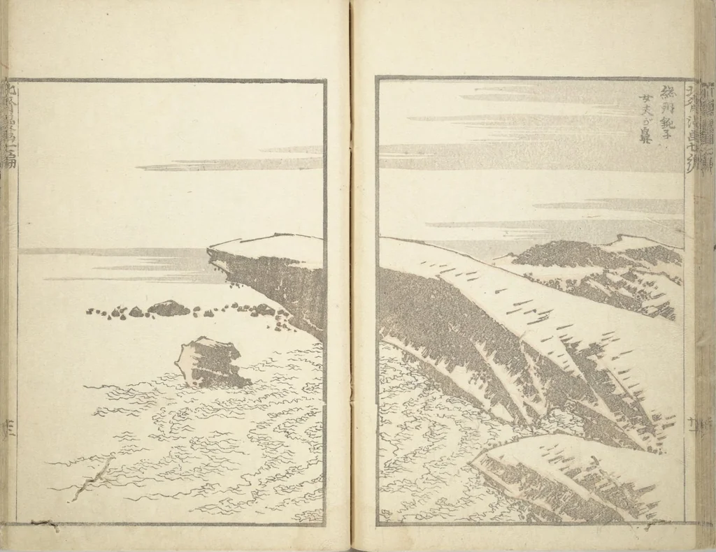 An illustration from Transmitting the Spirit, Revealing the Form of Things, Volume 1 to 15 of Hokusai Sketchbooks (Denshin kaishu: Hokusai manga, shohen - jugohen), 1848, leaf 24