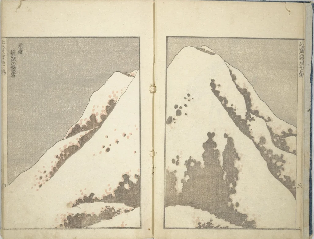 An illustration from Transmitting the Spirit, Revealing the Form of Things, Volume 1 to 15 of Hokusai Sketchbooks (Denshin kaishu: Hokusai manga, shohen - jugohen), 1848, leaf 6