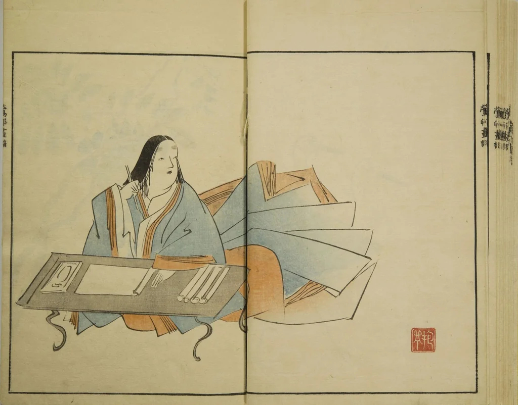 An illustration from Ōson (Hōitsu) Picture Album (Ōson gafu), 1817, leaf 17
