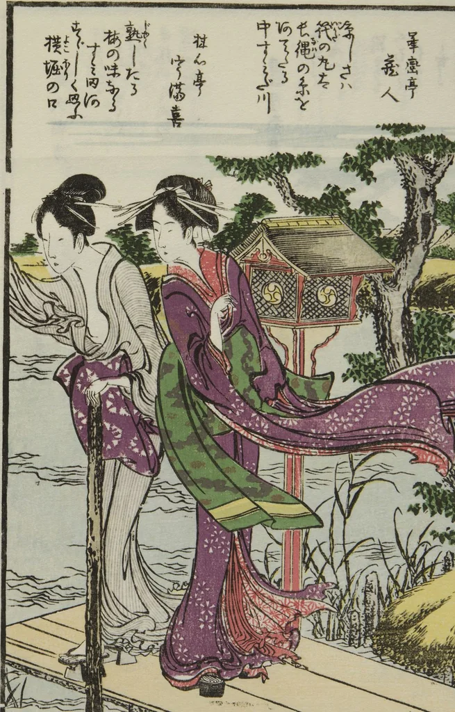 An illustration from Sites of the Eastern Capital at a Glance (Tōto shōkei ichiran), facsimile version by the Museum of Fine Arts Boston, leaf 10