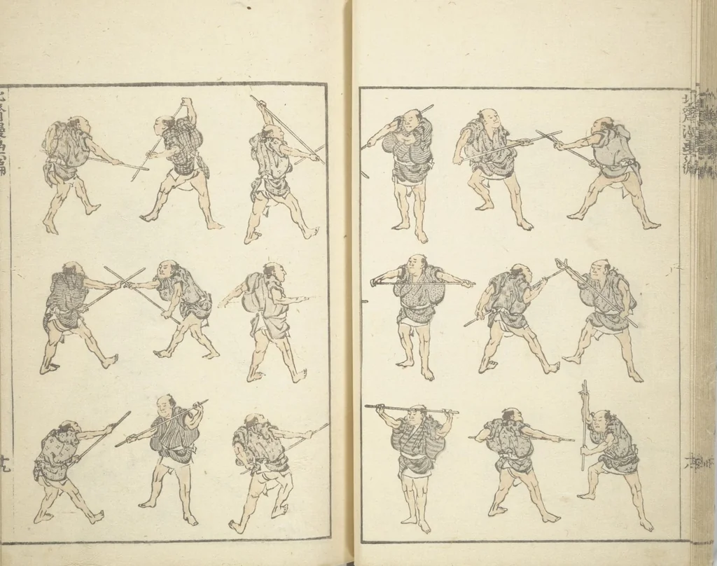 An illustration from Transmitting the Spirit, Revealing the Form of Things, Volume 1 to 15 of Hokusai Sketchbooks (Denshin kaishu: Hokusai manga, shohen - jugohen), 1848, leaf 20