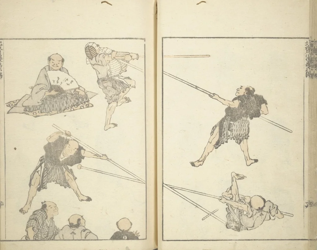 An illustration from Transmitting the Spirit, Revealing the Form of Things, Volume 1 to 15 of Hokusai Sketchbooks (Denshin kaishu: Hokusai manga, shohen - jugohen), 1848, leaf 21