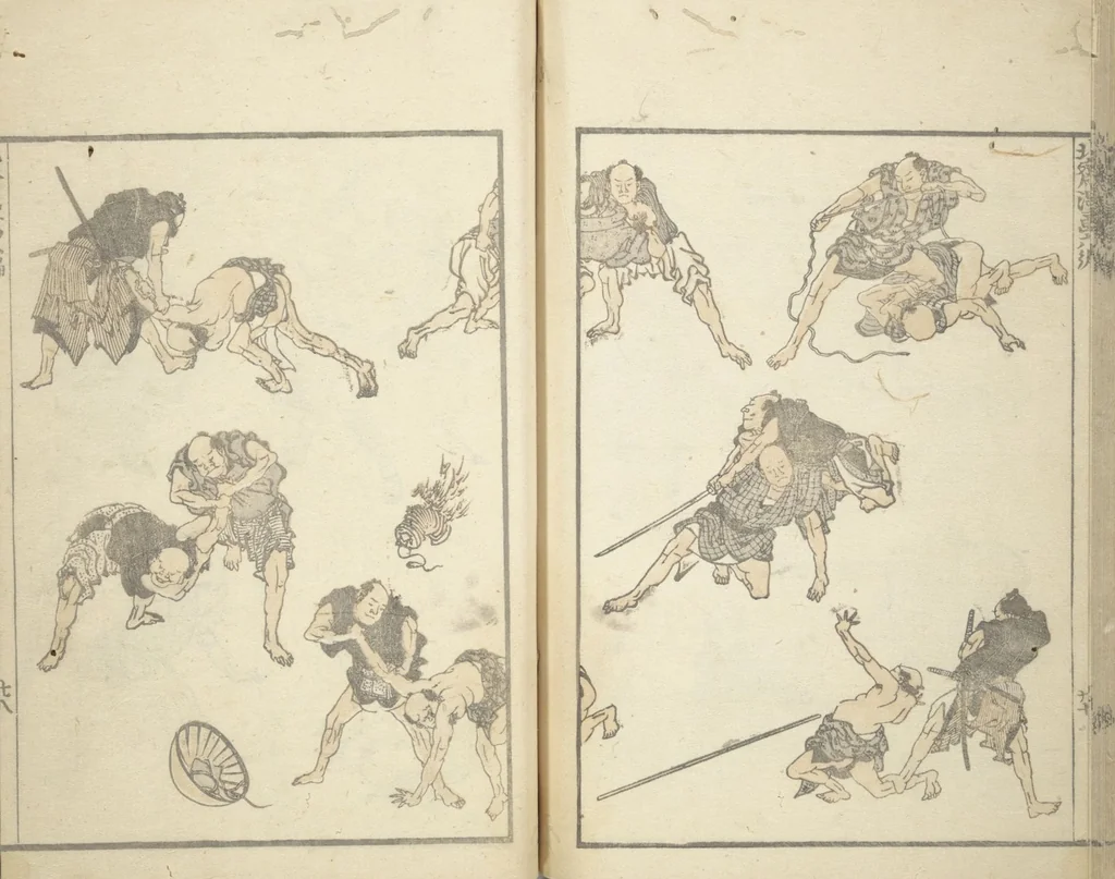 An illustration from Transmitting the Spirit, Revealing the Form of Things, Volume 1 to 15 of Hokusai Sketchbooks (Denshin kaishu: Hokusai manga, shohen - jugohen), 1848, leaf 29