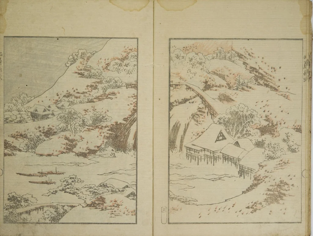 An illustration from Picture Album Transmitting the Spirit: The Hokusai Drawing Style (Denshin gafu Hokusai gashiki), 1819, leaf 7
