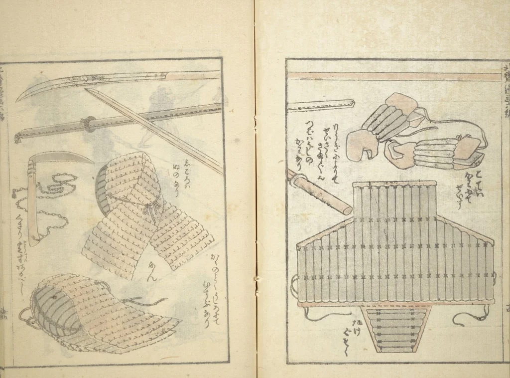An illustration from Transmitting the Spirit, Revealing the Form of Things, Volume 1 to 15 of Hokusai Sketchbooks (Denshin kaishu: Hokusai manga, shohen - jugohen), 1848, leaf 16