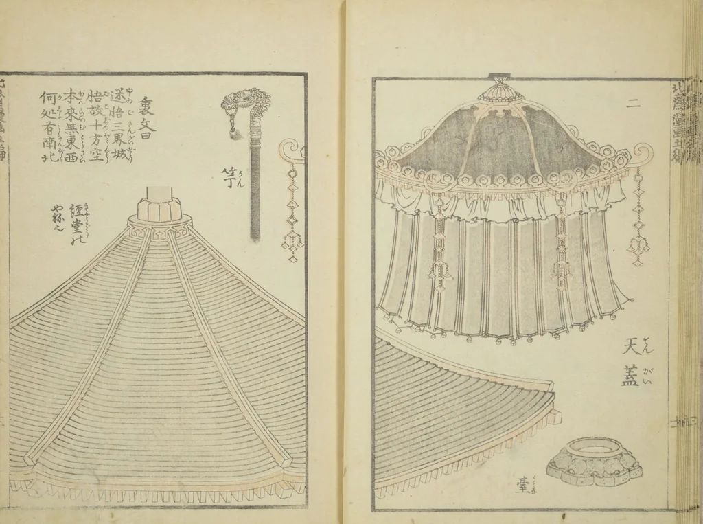 An illustration from Transmitting the Spirit, Revealing the Form of Things, Volume 1 to 15 of Hokusai Sketchbooks (Denshin kaishu: Hokusai manga, shohen - jugohen), 1848, leaf 13