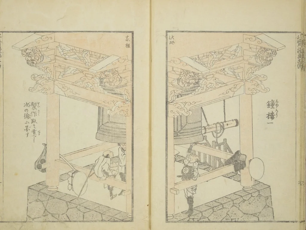 An illustration from Transmitting the Spirit, Revealing the Form of Things, Volume 1 to 15 of Hokusai Sketchbooks (Denshin kaishu: Hokusai manga, shohen - jugohen), 1848, leaf 8