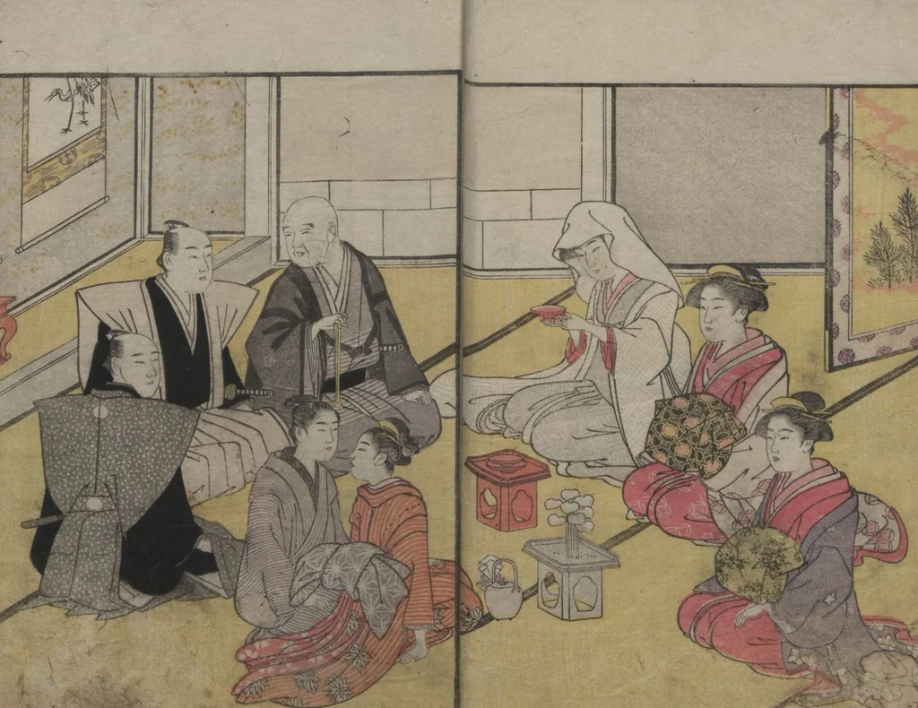 An illustration from Prosperity of the Family (Ehon sakae gusa) : [volume 1], 1790, leaf 10
