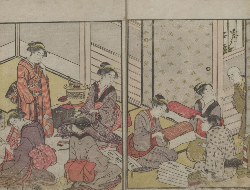 An illustration from Prosperity of the Family (Ehon sakae gusa) : [volume 1], 1790, leaf 8