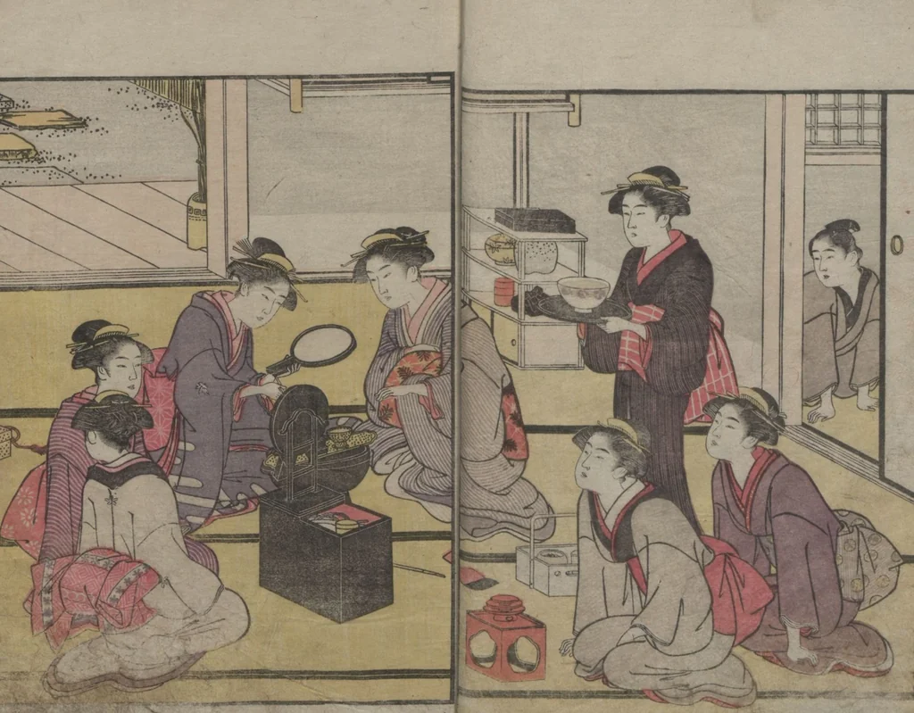 An illustration from Prosperity of the Family (Ehon sakae gusa) : [volume 1], 1790, leaf 9