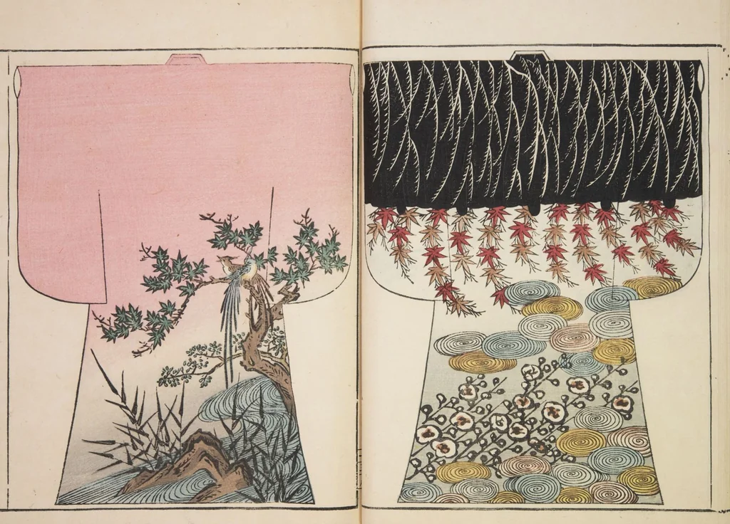 An illustration from Moyō hinagata miyako no nishiki / [henshū Yamanaka Kichirobē] : [volume 2], 1886, leaf 14
